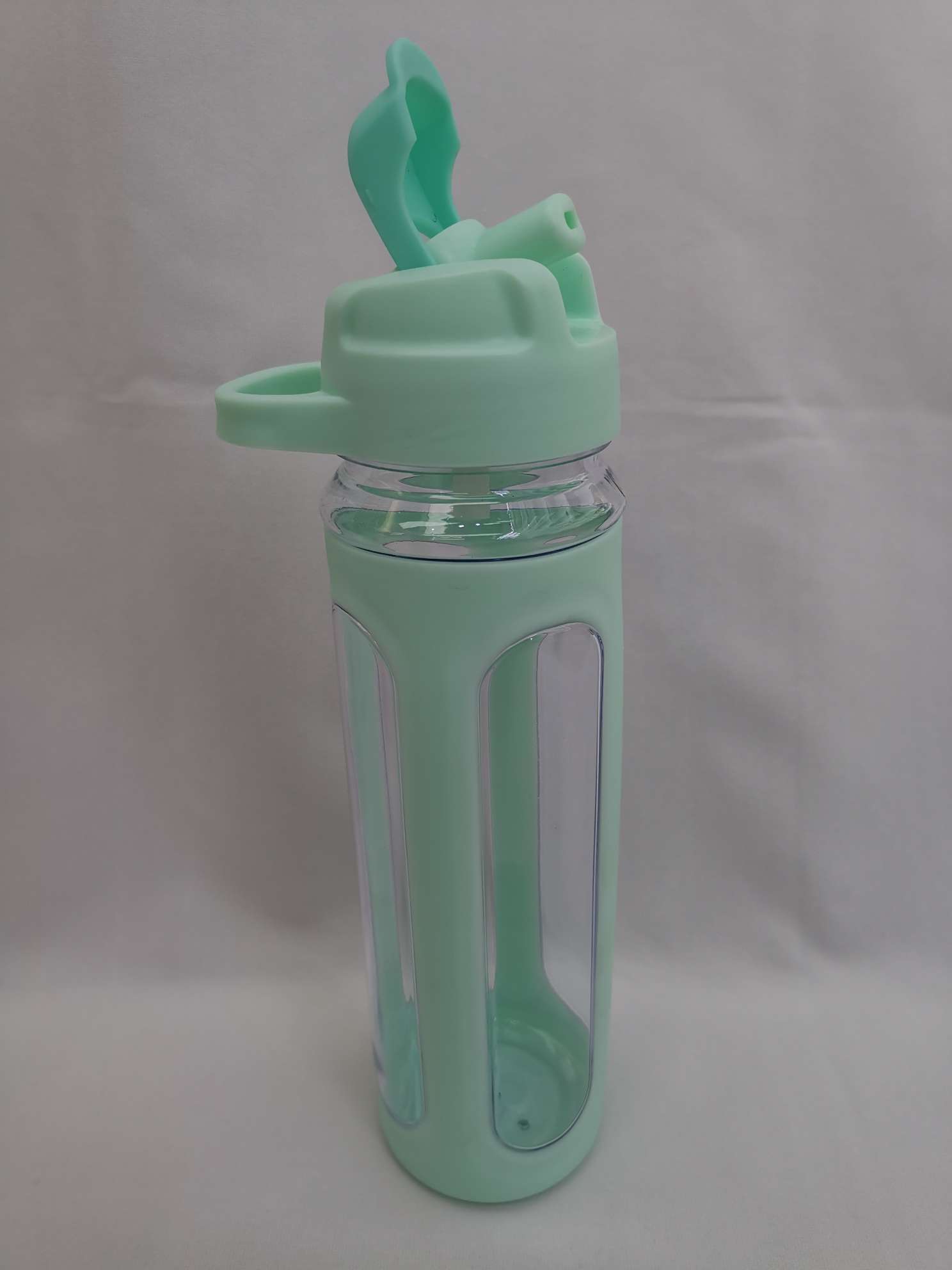 Creative and fashionable macaron-colored space cup, universal portable leak-proof plastic cup Item Picture