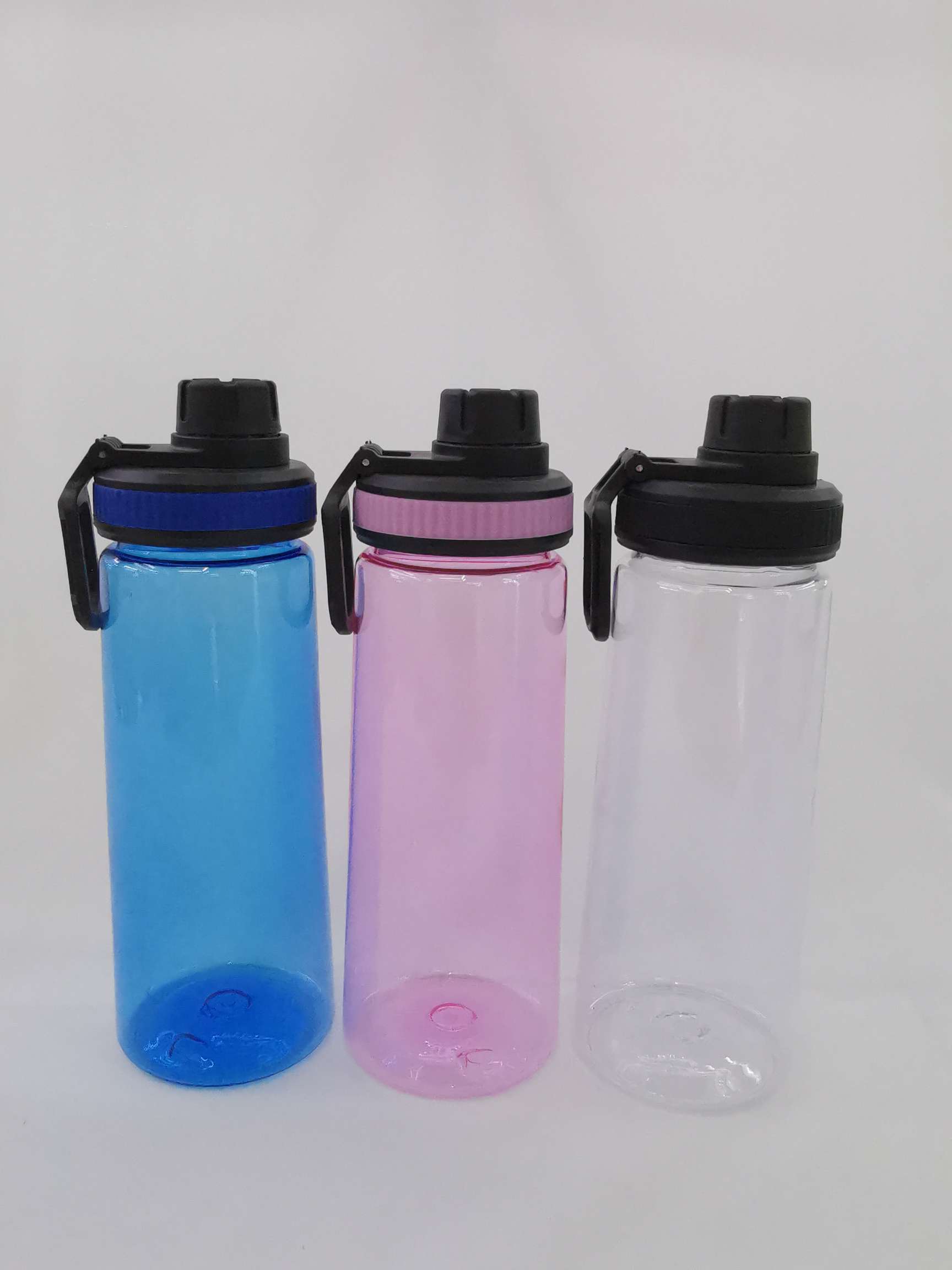 New fashionable solid-color plastic water cup, creative sports student leak-proof plastic cup detail image 1