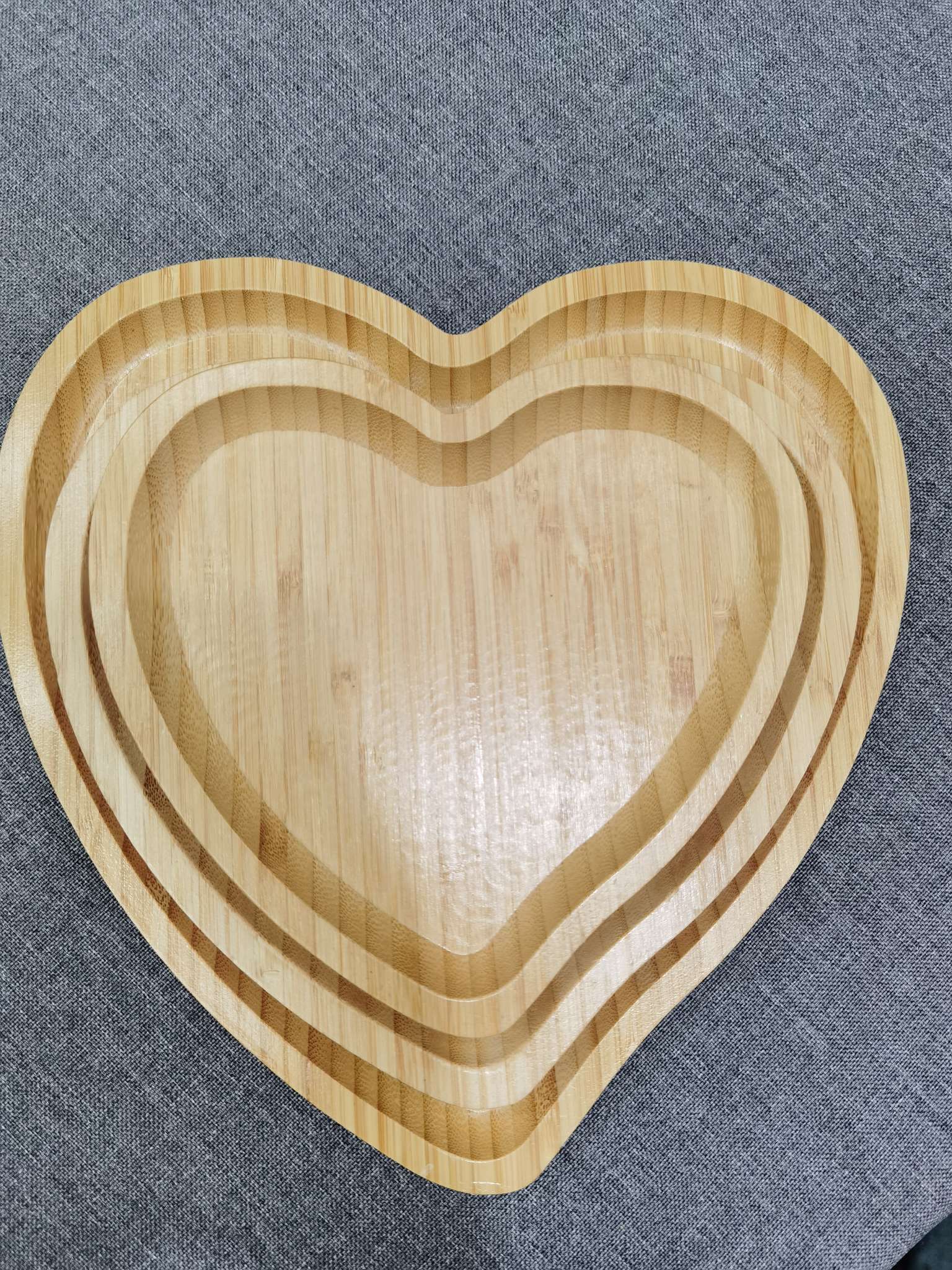 竹制托盘茶盘点心盘竹盘心形盘产品图