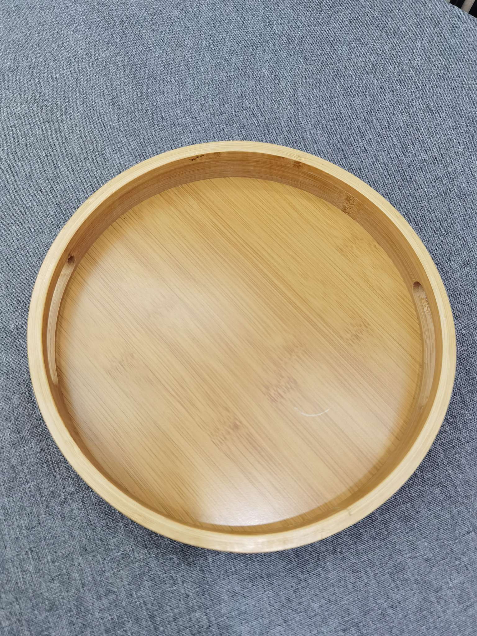 Bamboo round plates, tea trays Specification image