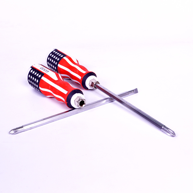 Screwdriver Dual Purpose Manual Screwdriver With Magnetic Head Ladle Rubber Driver Flat-Head Phillips Screwdriver 4 Inches Specification drawing