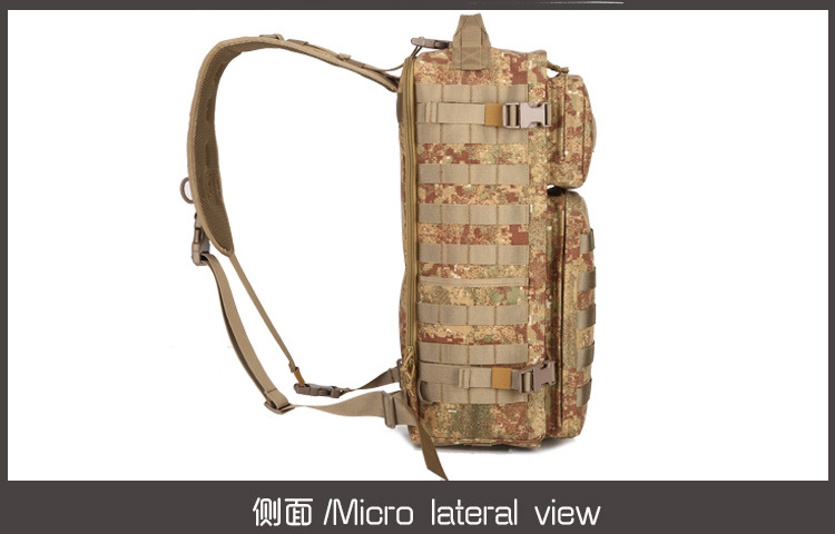Outdoor camping travel backpacks, double-shoulder combination hiking bags, multi-functional travel sports camouflage backpacks, equipment and supplies detail image 3