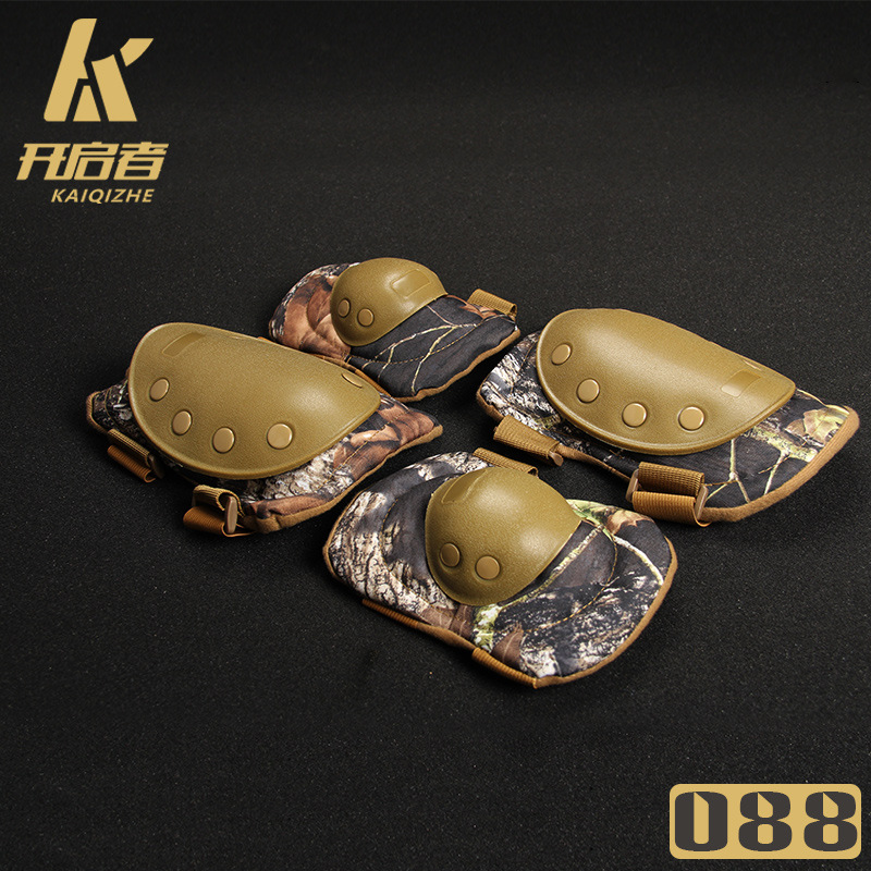 Cross-border exclusive 4-piece Black Eagle Knee and Elbow Pads Mountaineering, cycling, skateboarding, Outdoor Sports Camouflage 088 Protective Gear set Application Scenario