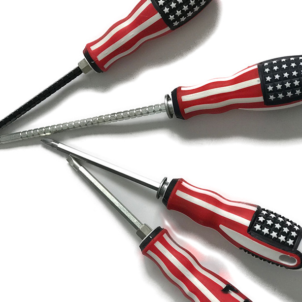 Screwdriver Expansion Belt Magnetic Head Ladle Rubber Manual Screwdriver Flat-Head Phillips Screwdriver 4 Inches undefined