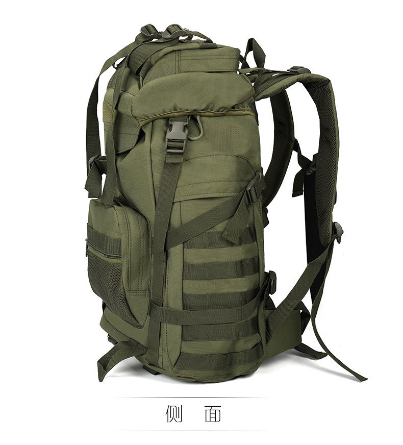 开启者亚马逊跨境户外迷彩战术包大容量徒步登山包防水双肩背包细节图