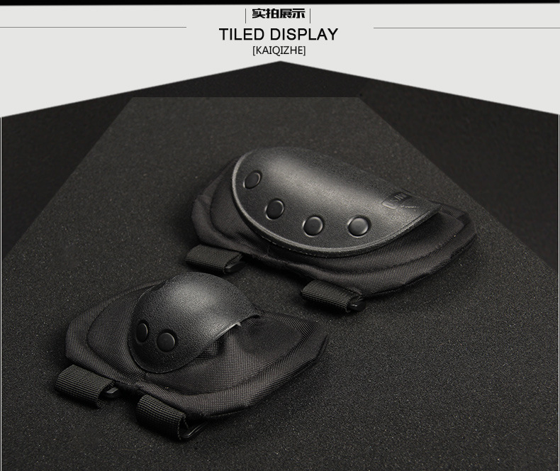 Cross-border exclusive 4-piece Black Eagle Knee and Elbow Pads Mountaineering, cycling, skateboarding, Outdoor Sports Camouflage 088 Protective Gear set detail image 2