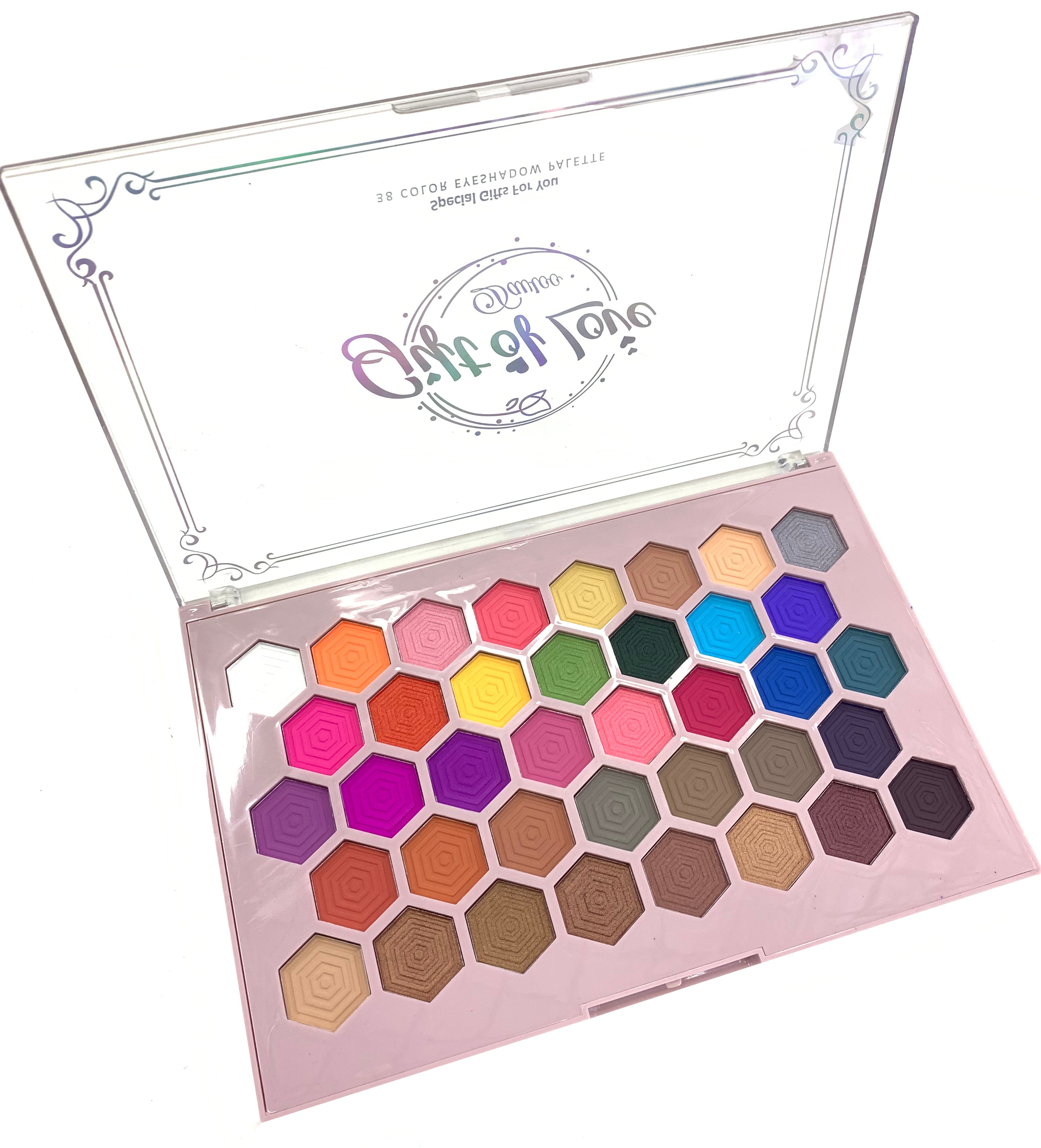 Davioo New Large Pearl Matte 38 Color Eyeshadow Makeup D1820 Specification drawing