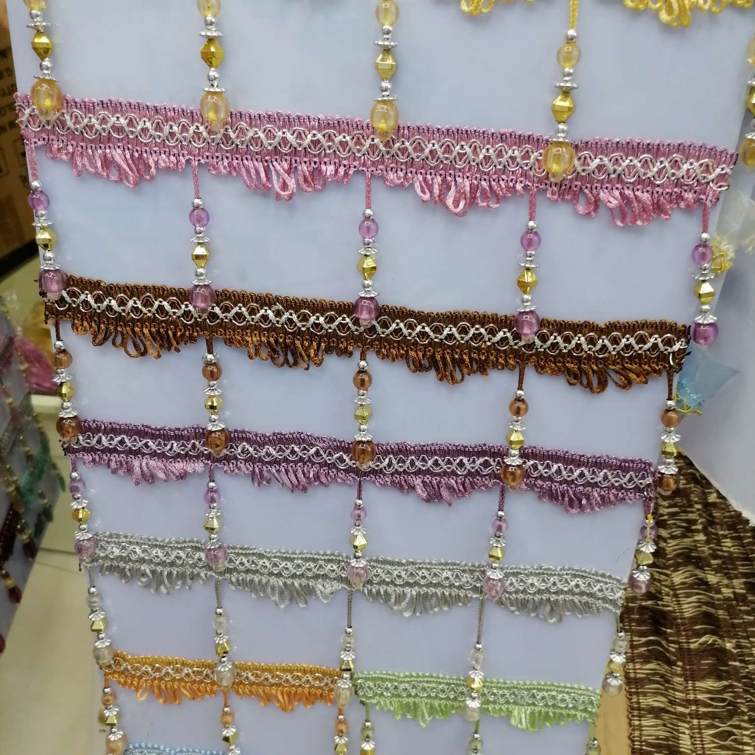 Crystal Bead Curtain Lace Per Roll - 11.5M Price For One Roll