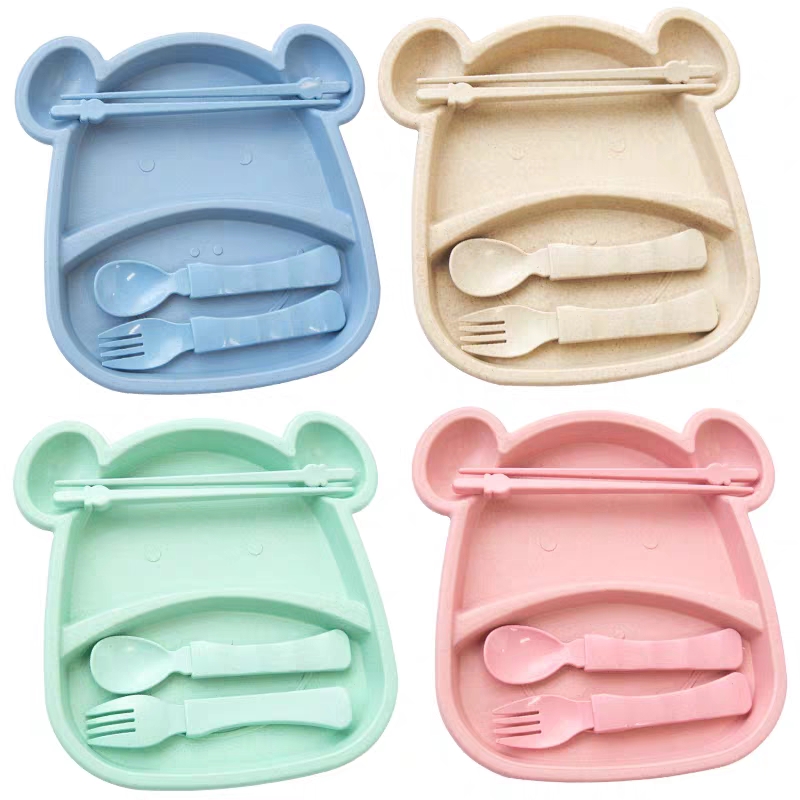 Wheat cartoon dining set para niños