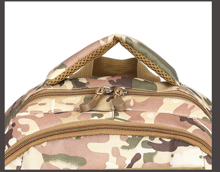 Best-selling military camouflage casual backpack, outdoor sports hiking bag, waterproof multi-functional large-capacity travel bag detail image 6