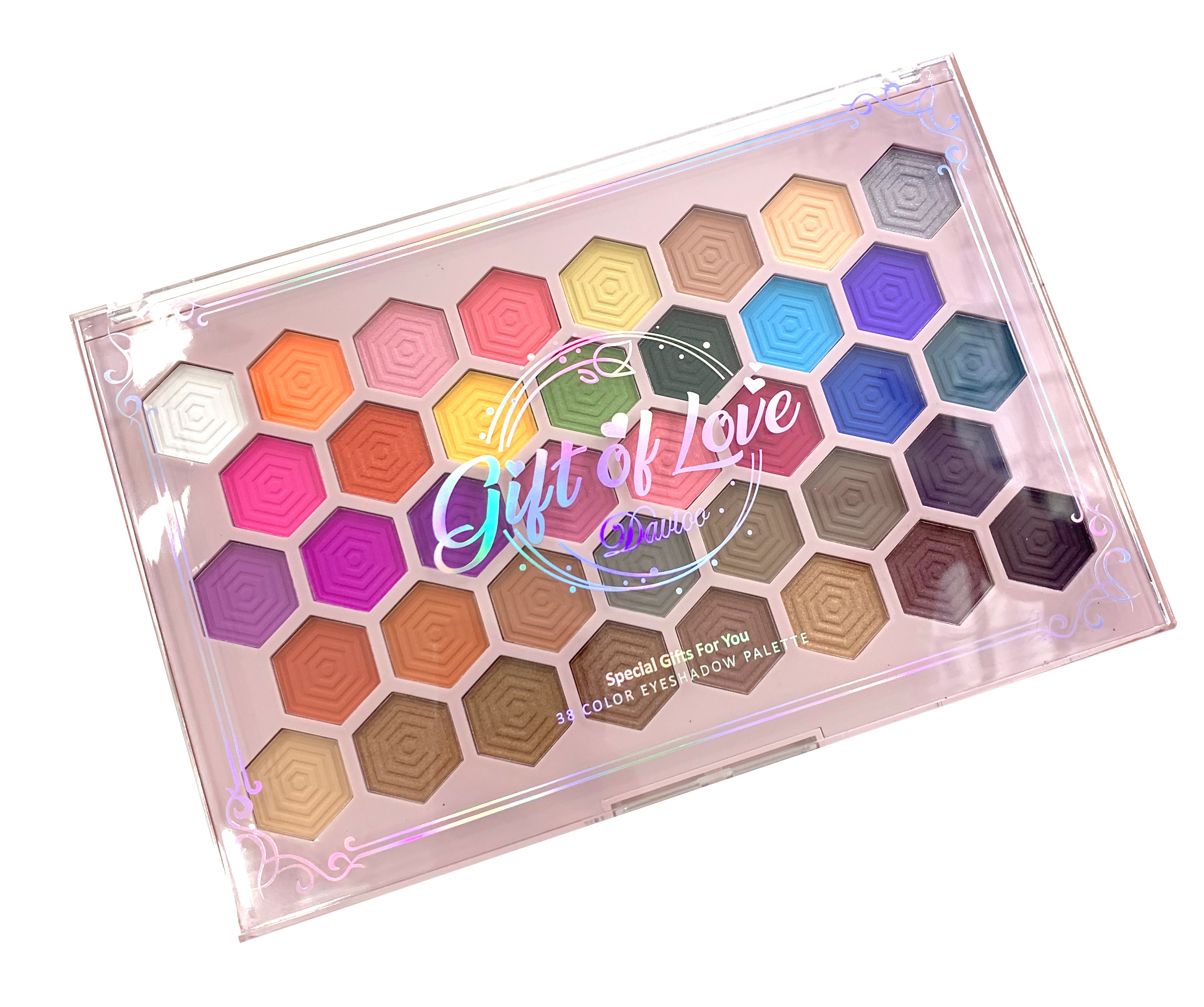 Davioo New Large Pearl Matte 38 Color Eyeshadow Makeup D1820 details Picture