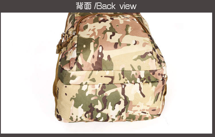 Best-selling military camouflage casual backpack, outdoor sports hiking bag, waterproof multi-functional large-capacity travel bag detail image 5