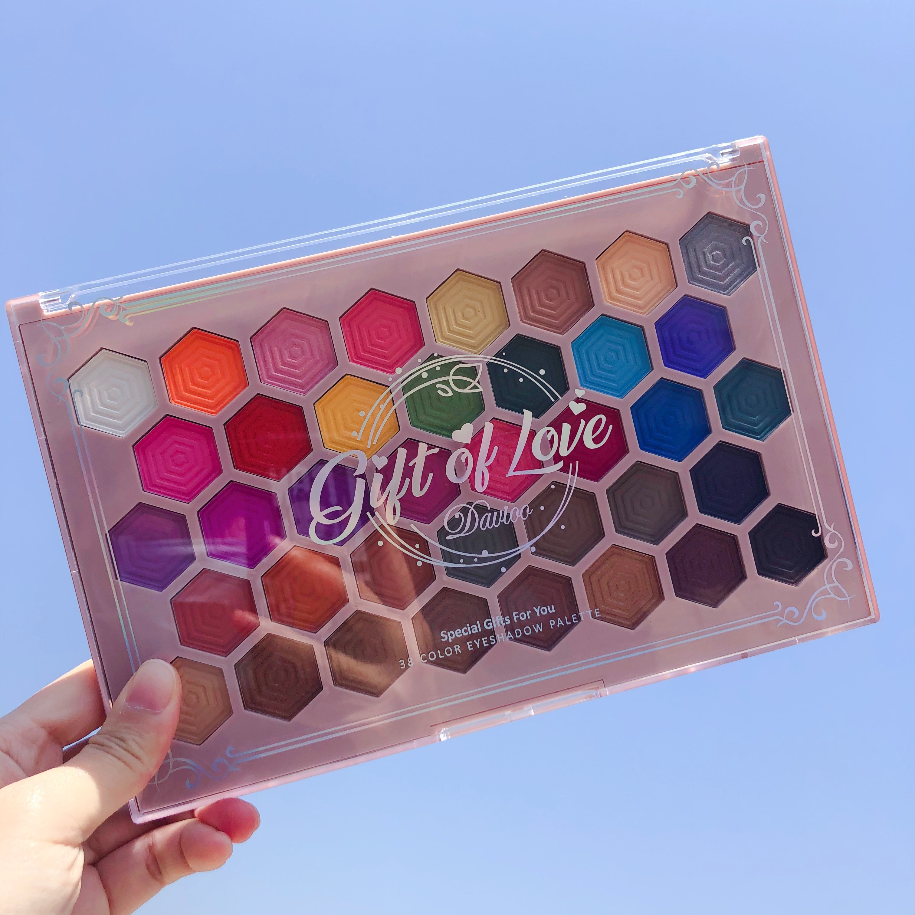 Davioo New Large Pearl Matte 38 Color Eyeshadow Makeup D1820 full figure