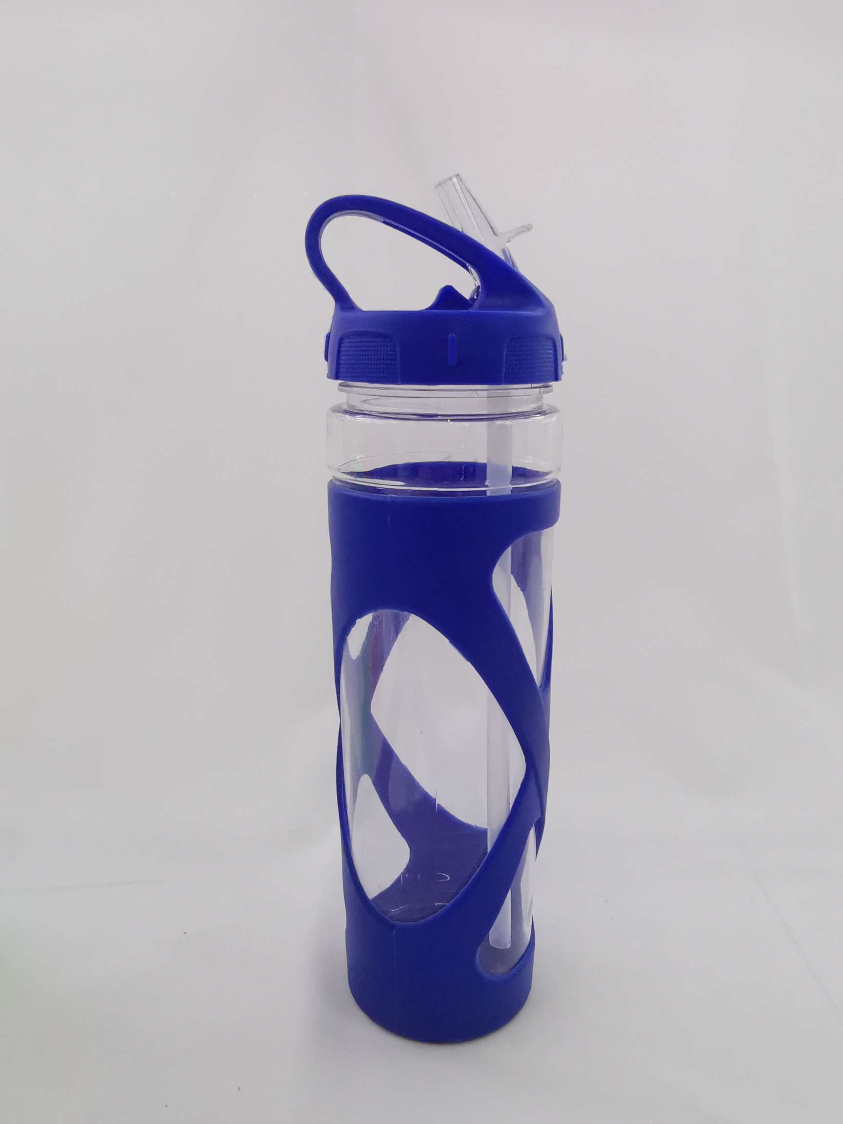 Step into the specially designed space cup sports water cup, plastic straw, solid-color water cup details Picture