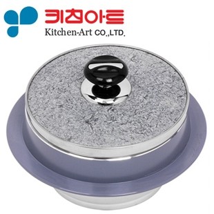 韩国原装进口 正品 kitchen art  天然石 石锅19cm详情图1