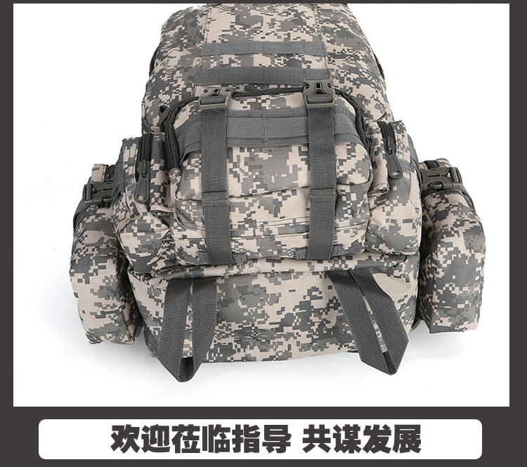 Cross-border exclusive outdoor camouflage bags, waterproof military backpacks, tactical large-capacity travel backpacks, combination backpacks detail image 3