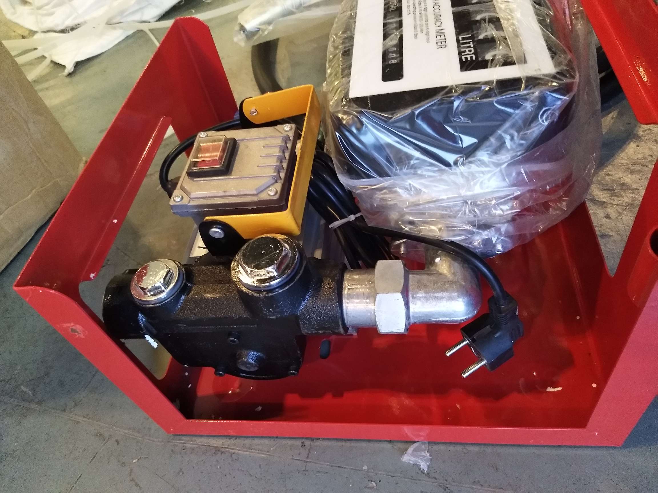 Electric diesel fuel dispenser, high-flow model