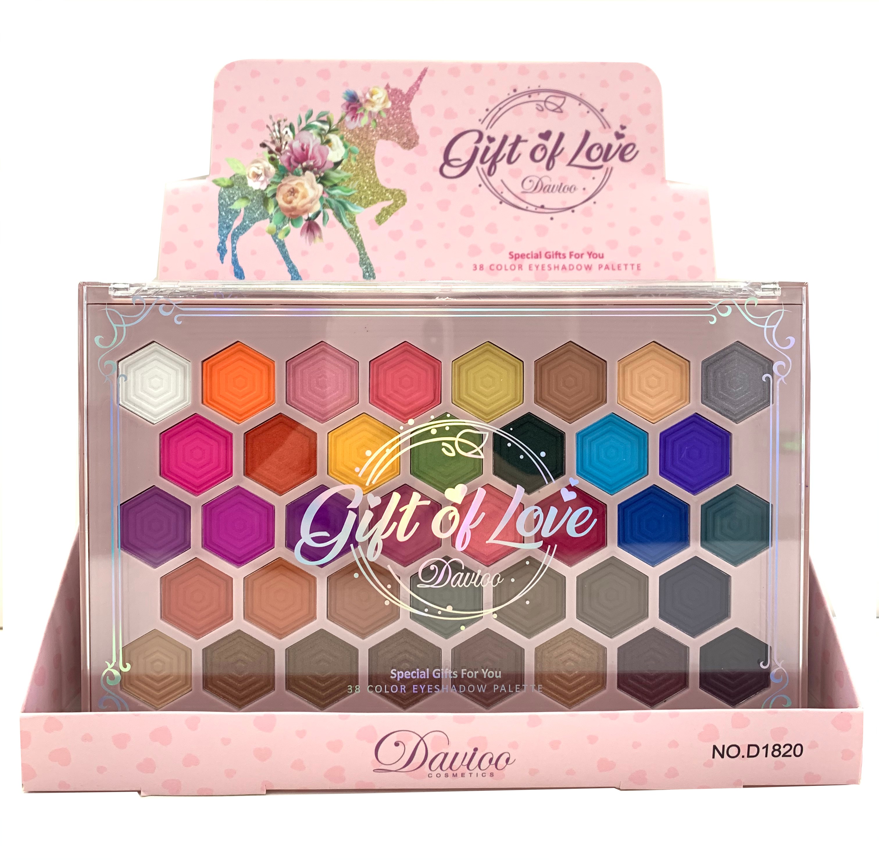 Davioo New Large Pearl Matte 38 Color Eyeshadow Makeup D1820 Application Scenario