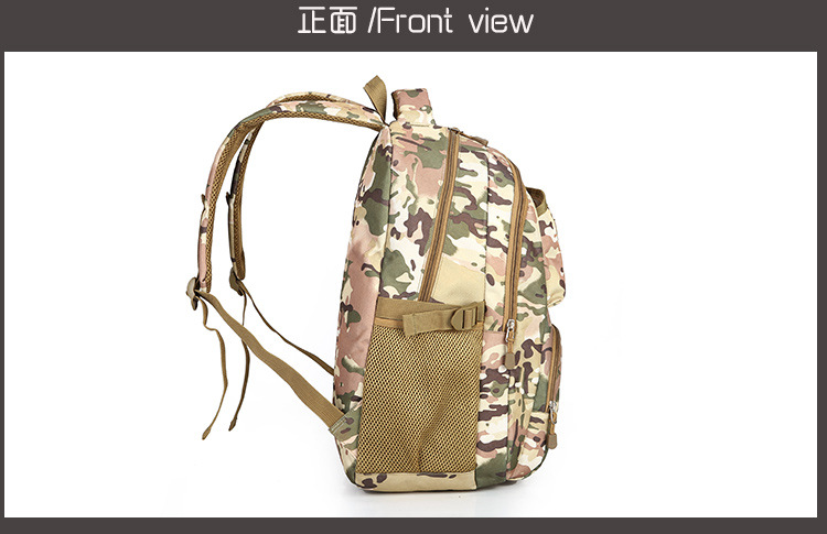 Best-selling military camouflage casual backpack, outdoor sports hiking bag, waterproof multi-functional large-capacity travel bag detail image 2