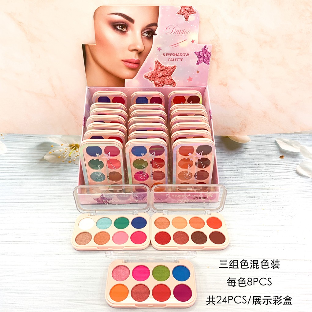 Davioo's New 8-Color Pearl Matte Eyeshadow D1860 full figure
