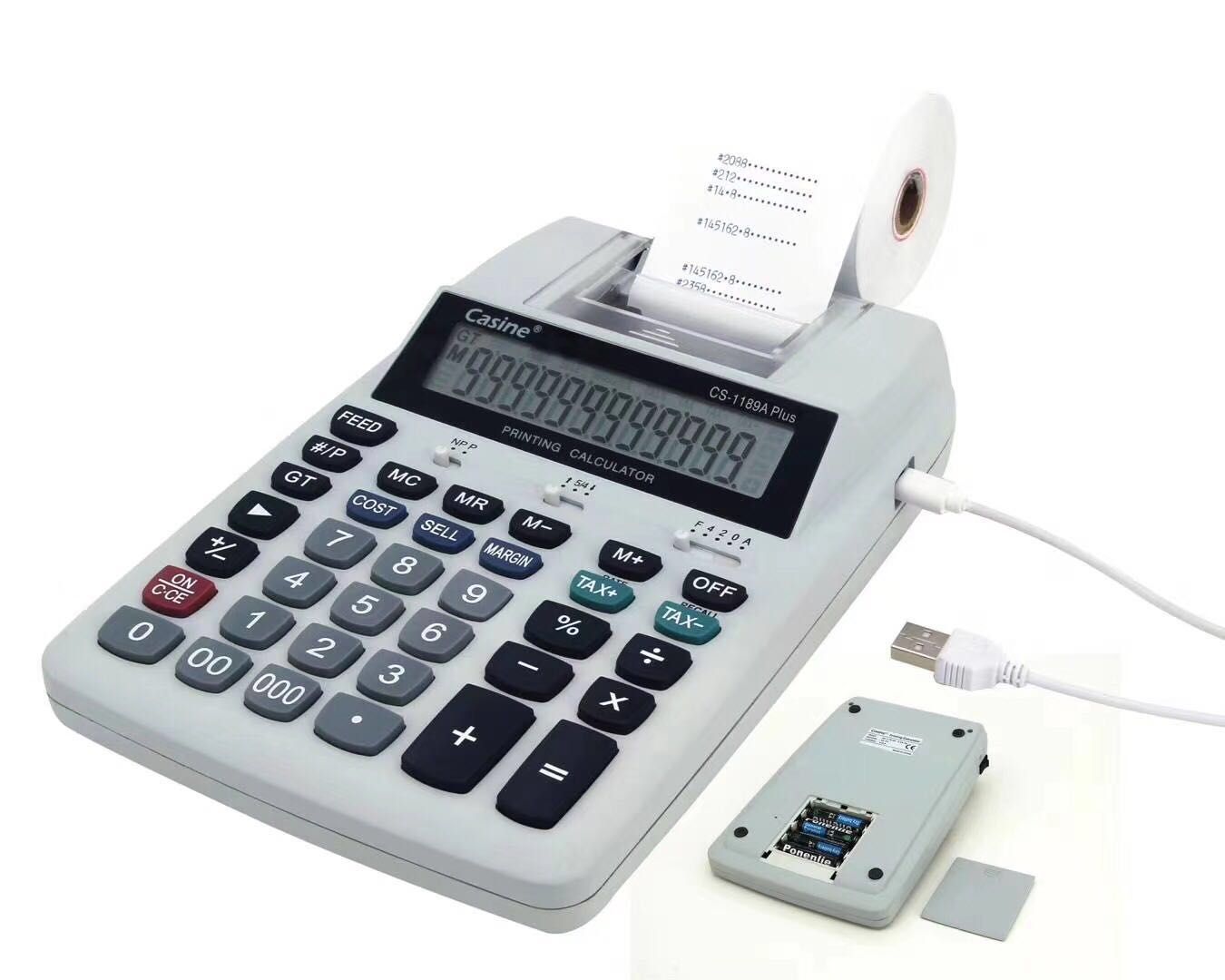 Cassini CP-1189 printer plug-in calculator special calculator for financial accounting