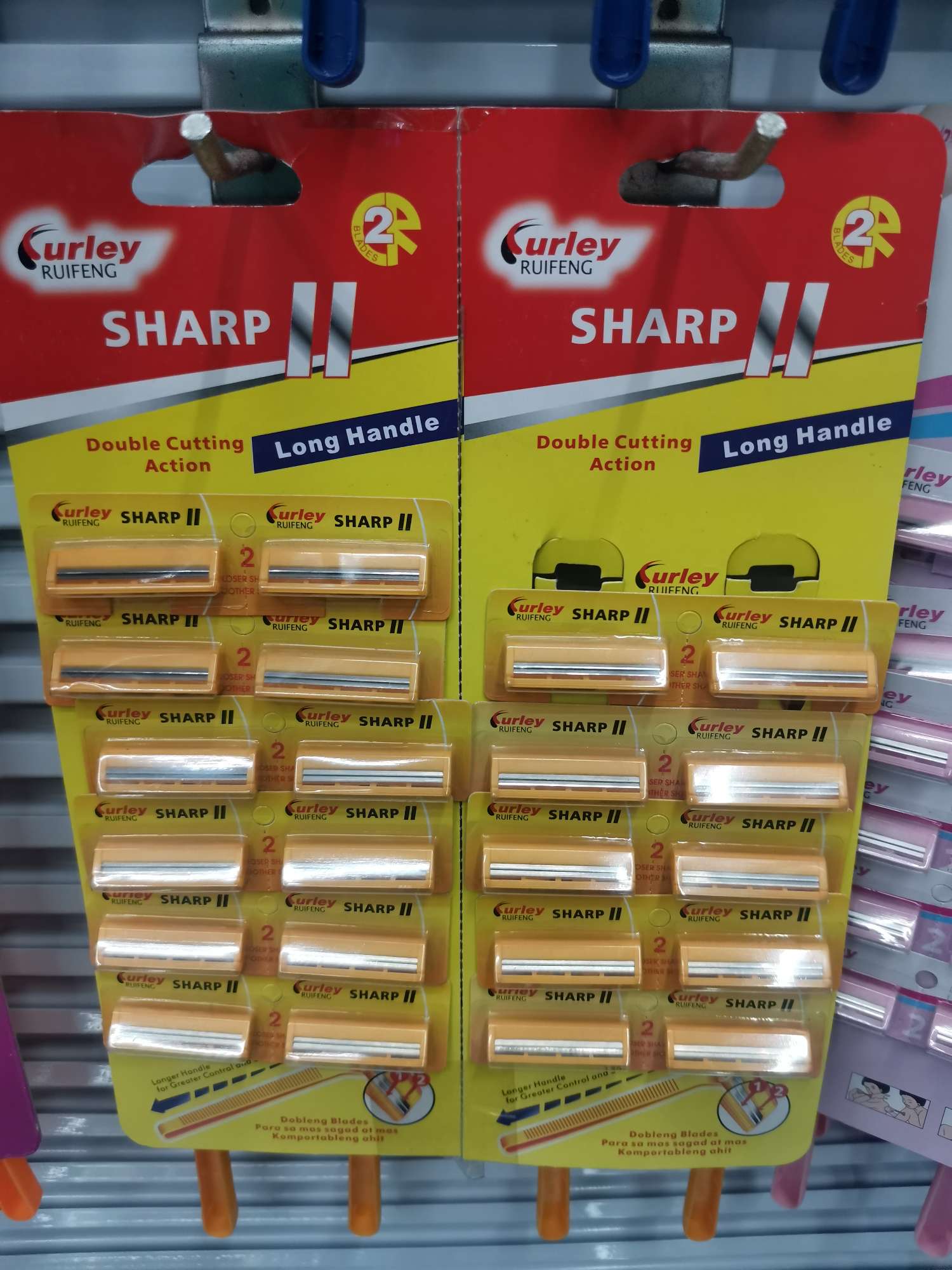 Curley黄卡一次性  2层不锈钢剃须刀详情1