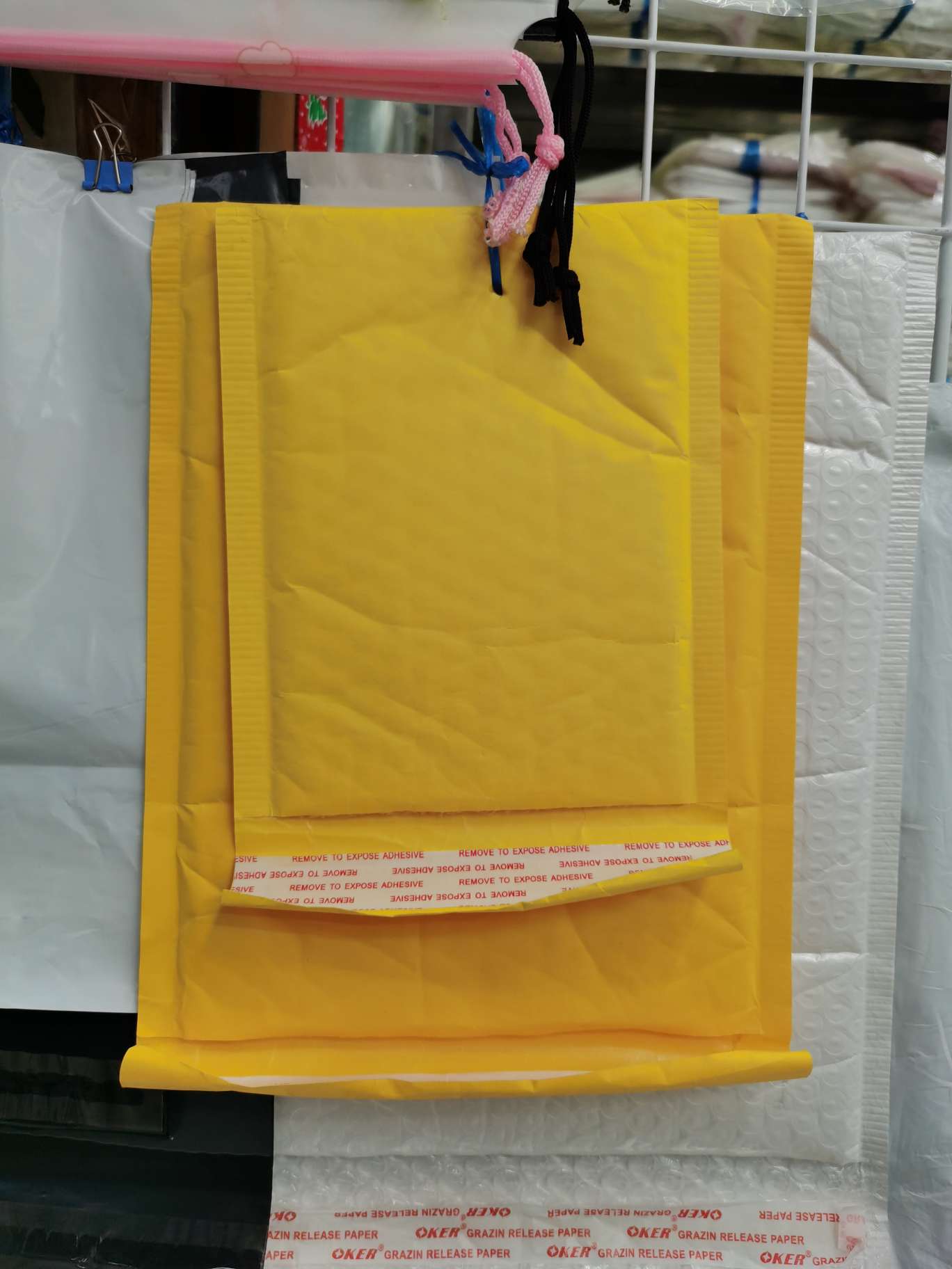 Environmentally friendly flat-mouth transparent bag, express delivery slip, waterproof bag, disposable dust-proof packaging film inner bag
