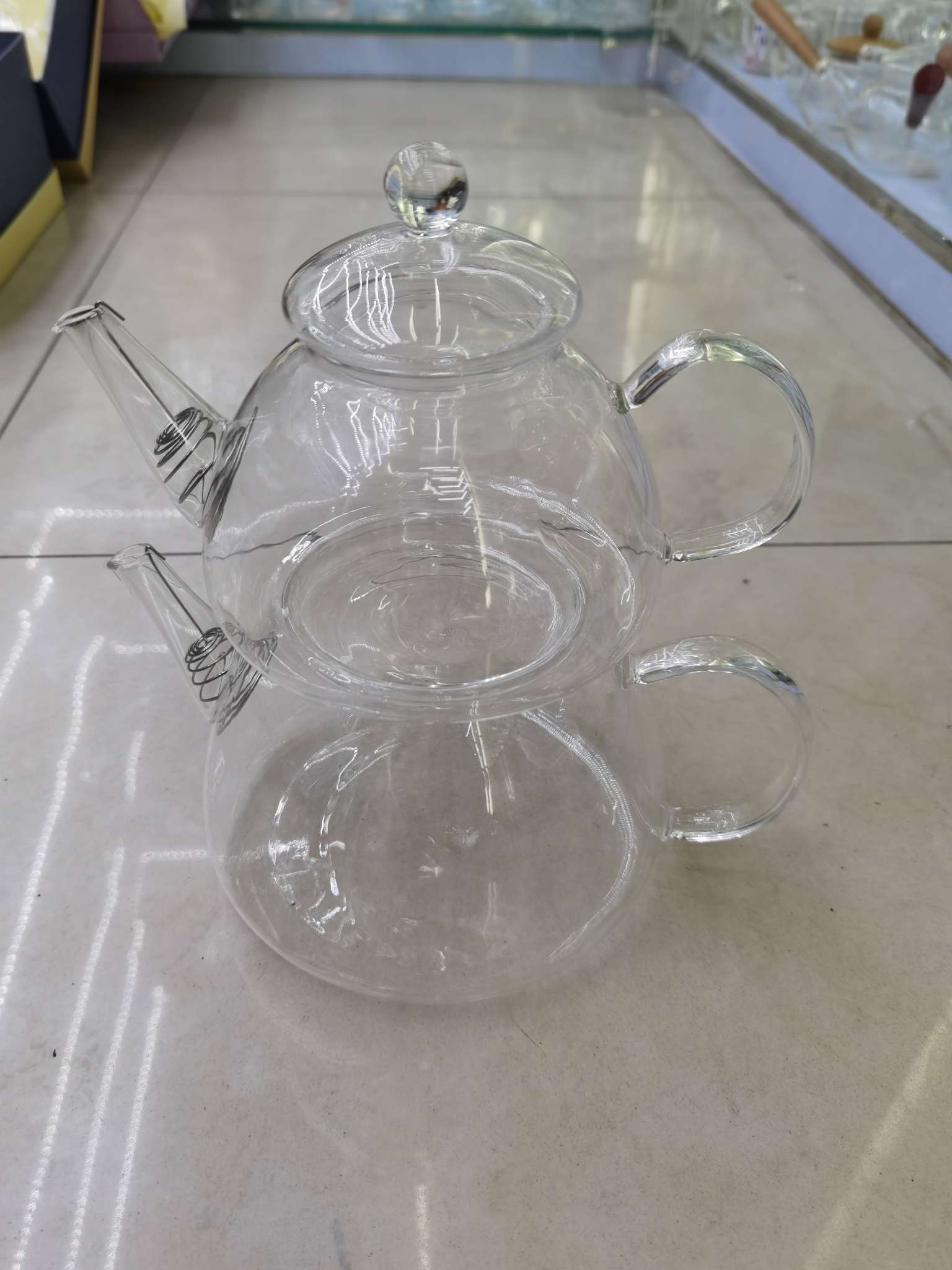 高硼硅玻璃双层壶厂家直销质量保证凉水壶