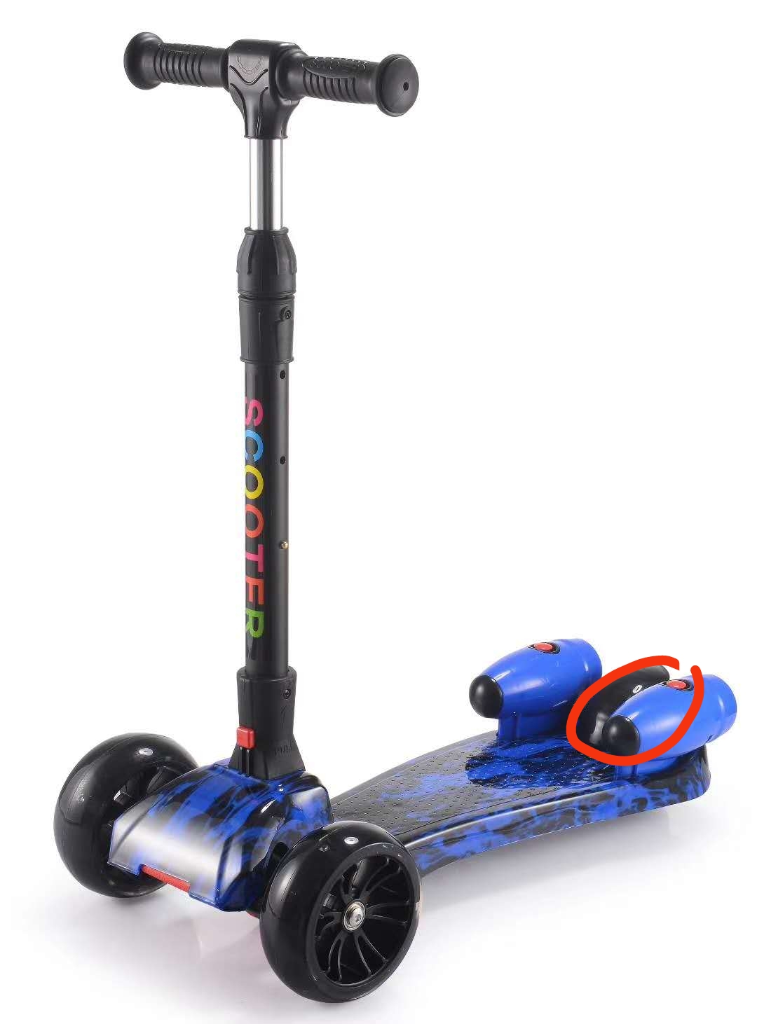 儿童可折叠喷雾滑板车