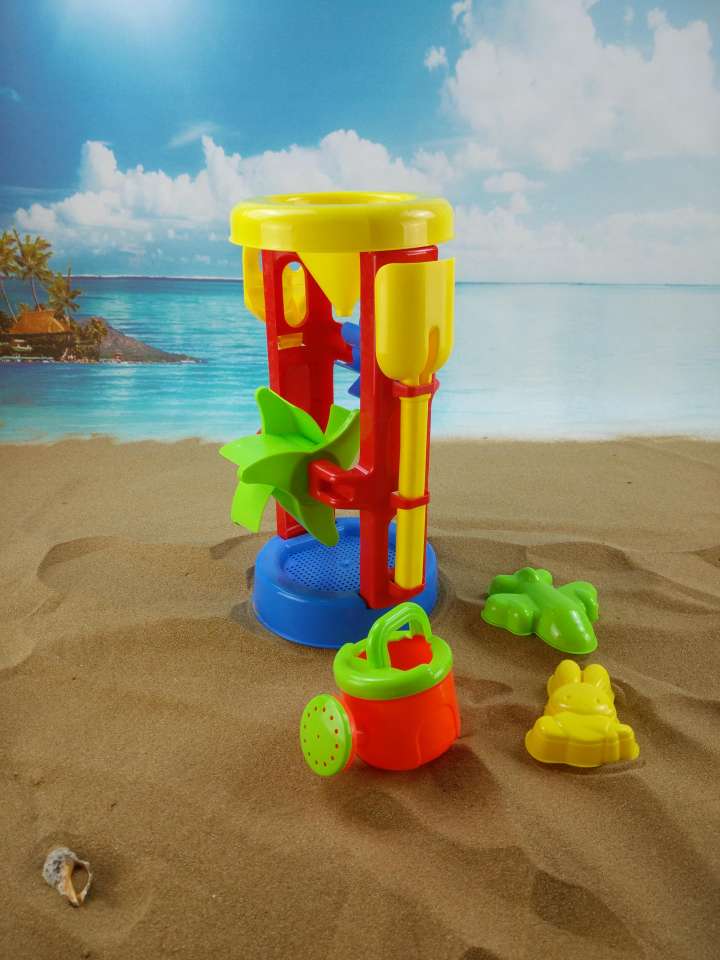 801B决明子沙滩玩具 宝宝益智沙漏 儿童玩沙塑料工具过家家玩具产品图