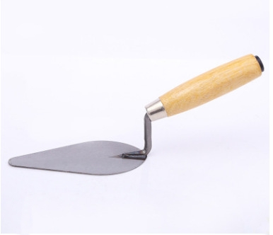 Trowel Peach-Shaped Wooden Handle Bricklaying Knife Trowel Craftsman Construction Hardware Tools Shovel 7 Inches Specification drawing
