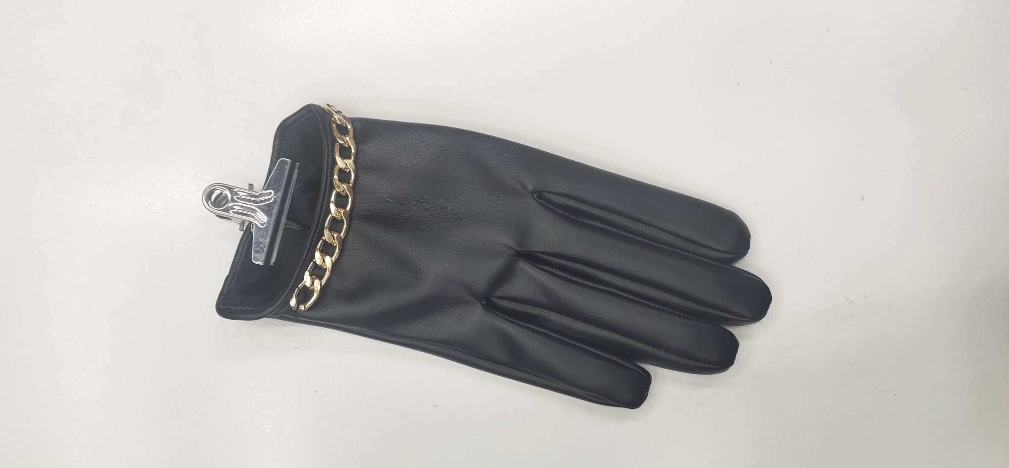 女式PU链条里布加绒