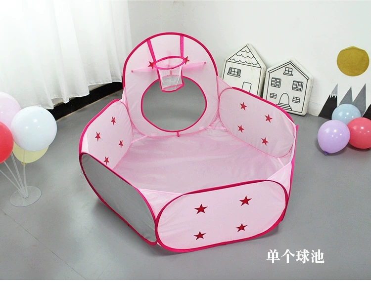 New children's tent, girls' style, space capsule, three-piece set, ball pool, fence, indoor tent, game house detail image 13