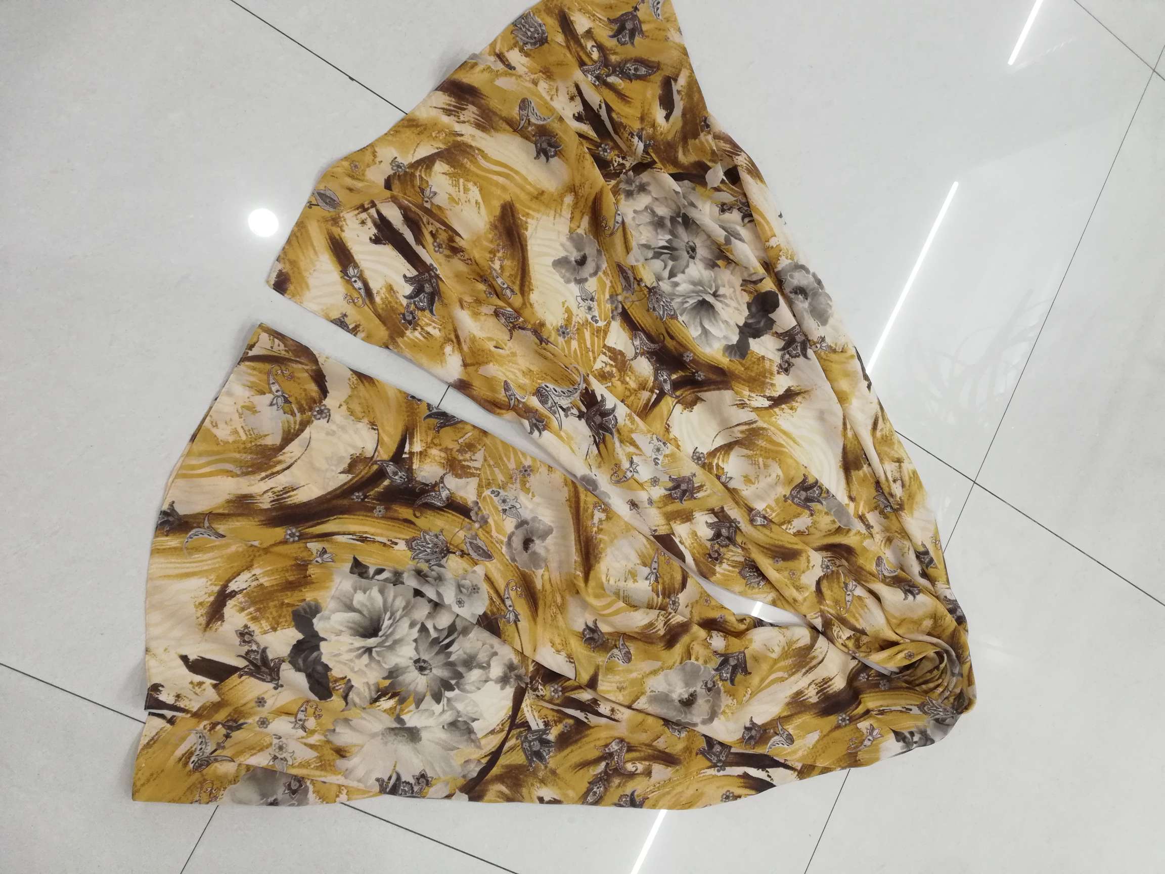 Imitation silk spring and summer thin versatile shawl scarf thumbnail
