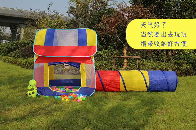 可折叠儿童帐篷室内公主女孩游戏屋三合一大房子宝宝过家家玩具屋详情图7