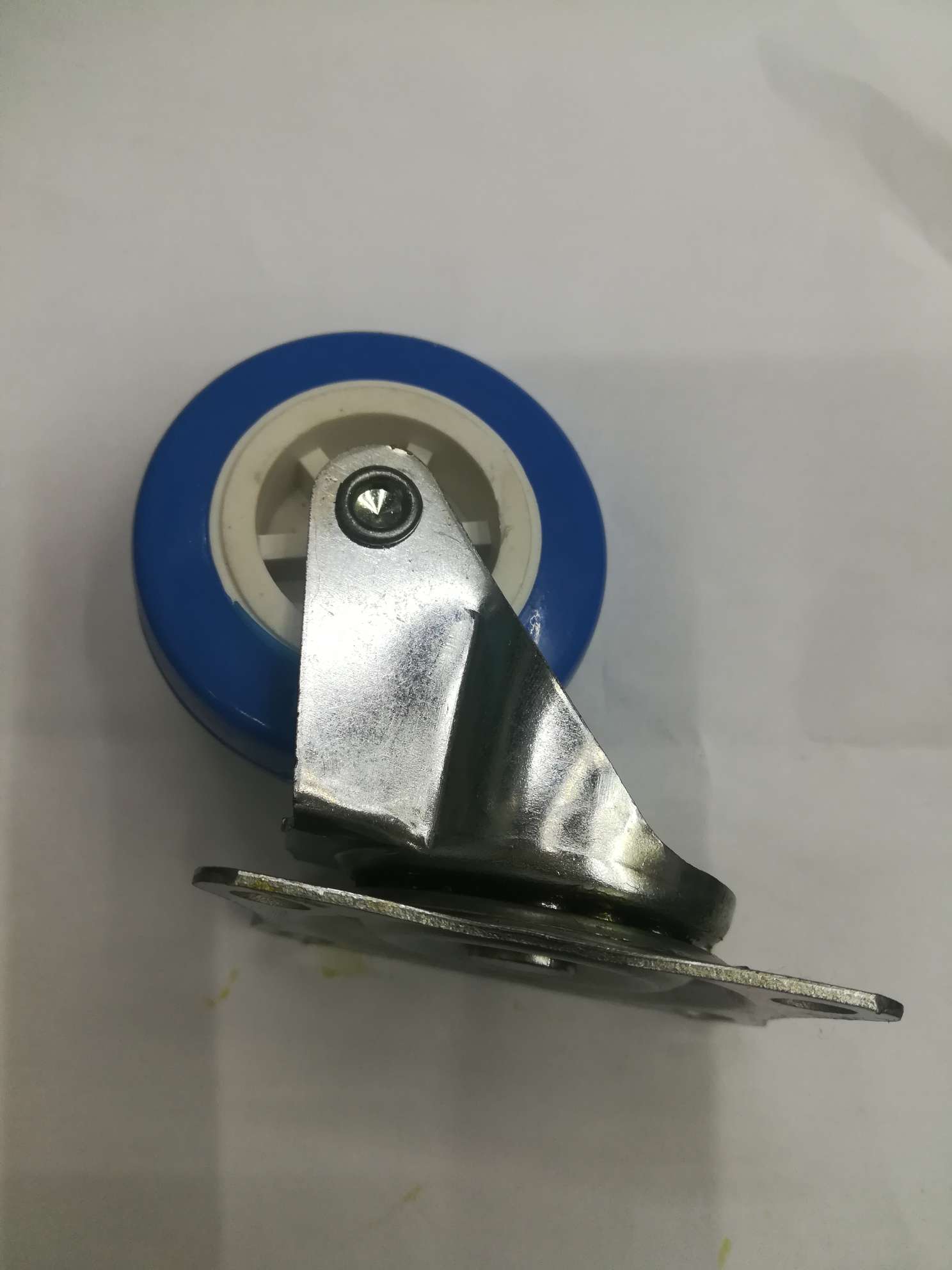 pvc blue flat-bottom movable wheel