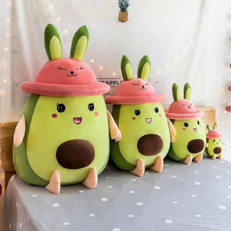 New super soft down cotton rabbit ear avocado 50 cm Specification image