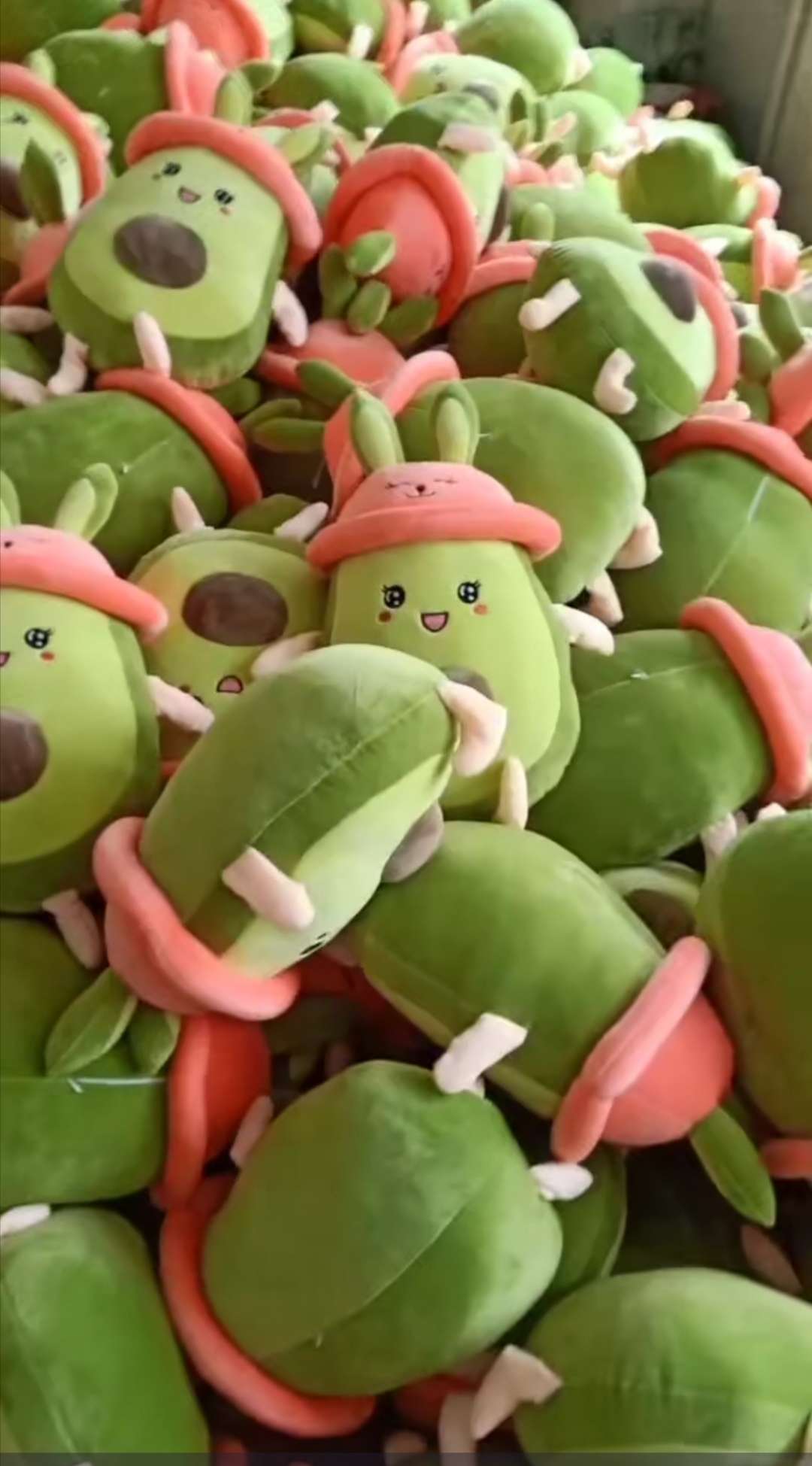 New super soft down cotton rabbit ear avocado 50 cm details Picture