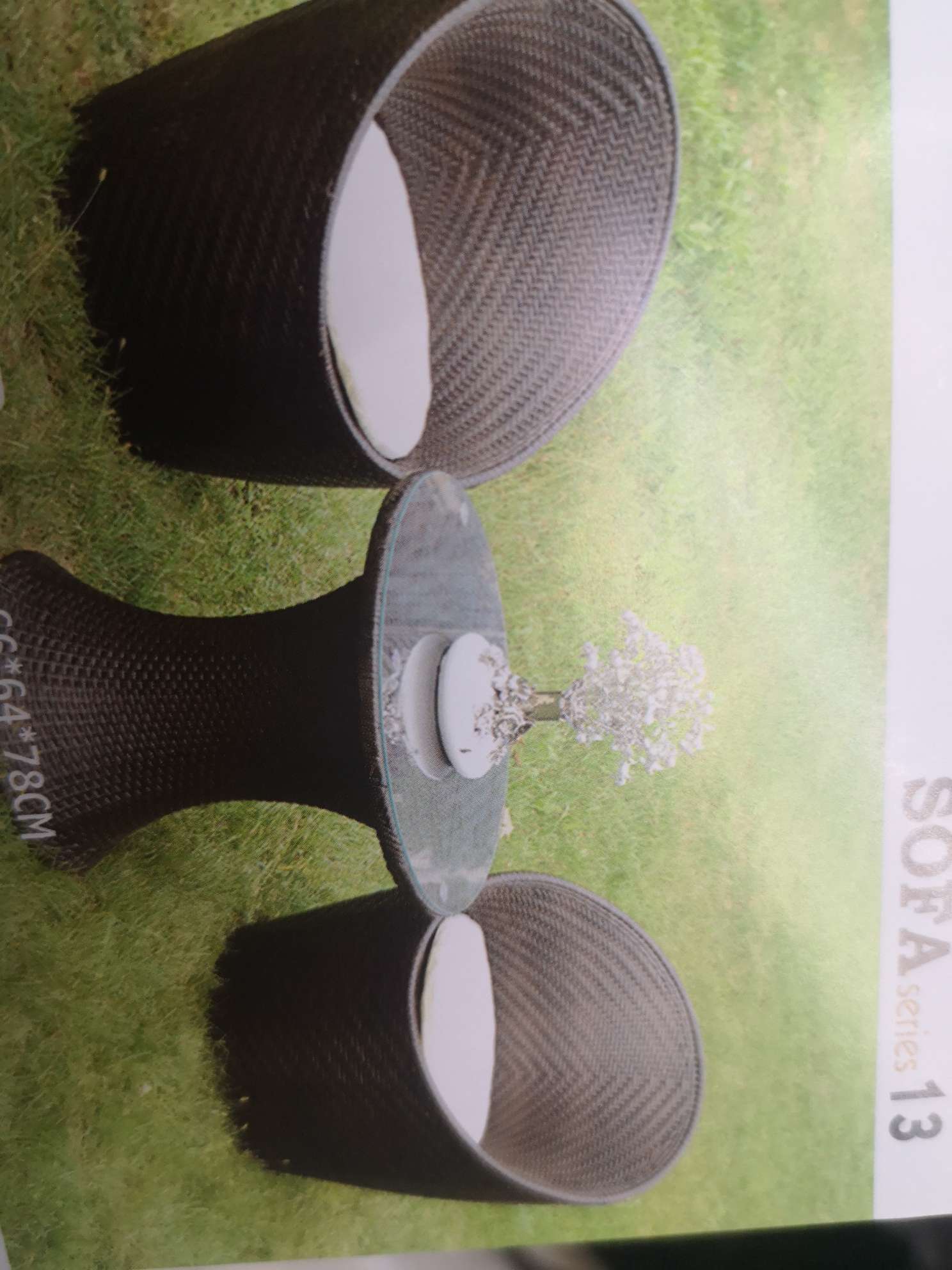 Outdoor furniture, rattan chairs, courtyard table and chair sets, balcony rattan imitation chairs