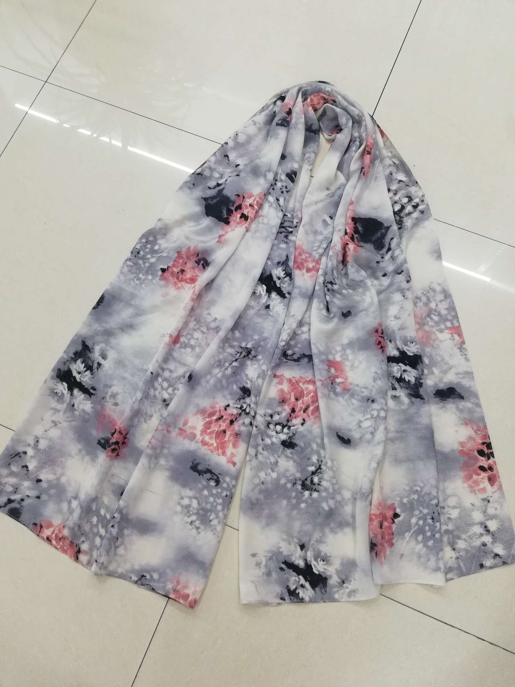 Imitation silk spring/summer thin versatile shawl scarf -3 thumbnail