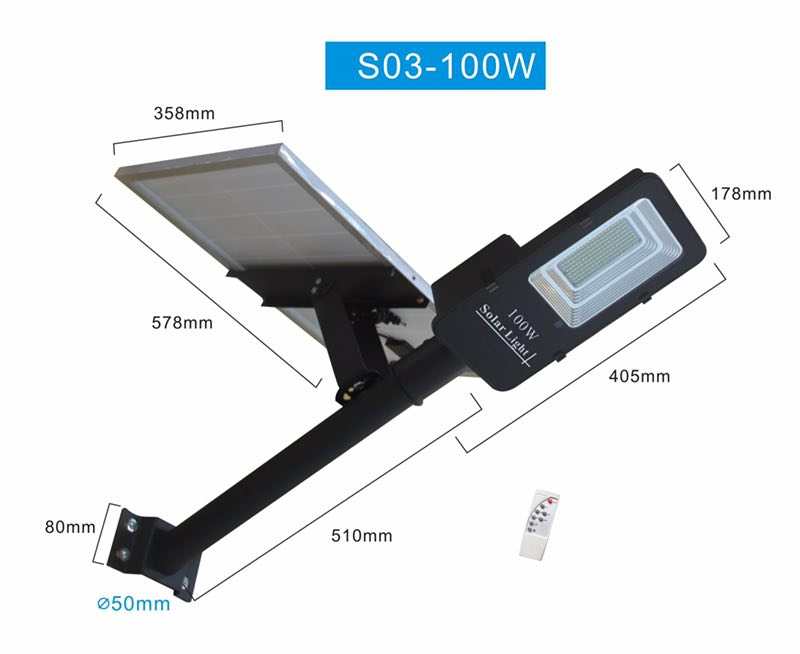 100W solar street lamp of high quality thumbnail