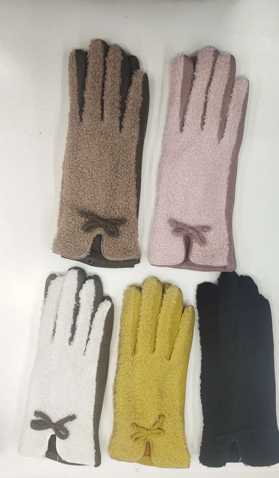 女款小蝴蝶结手套AB版