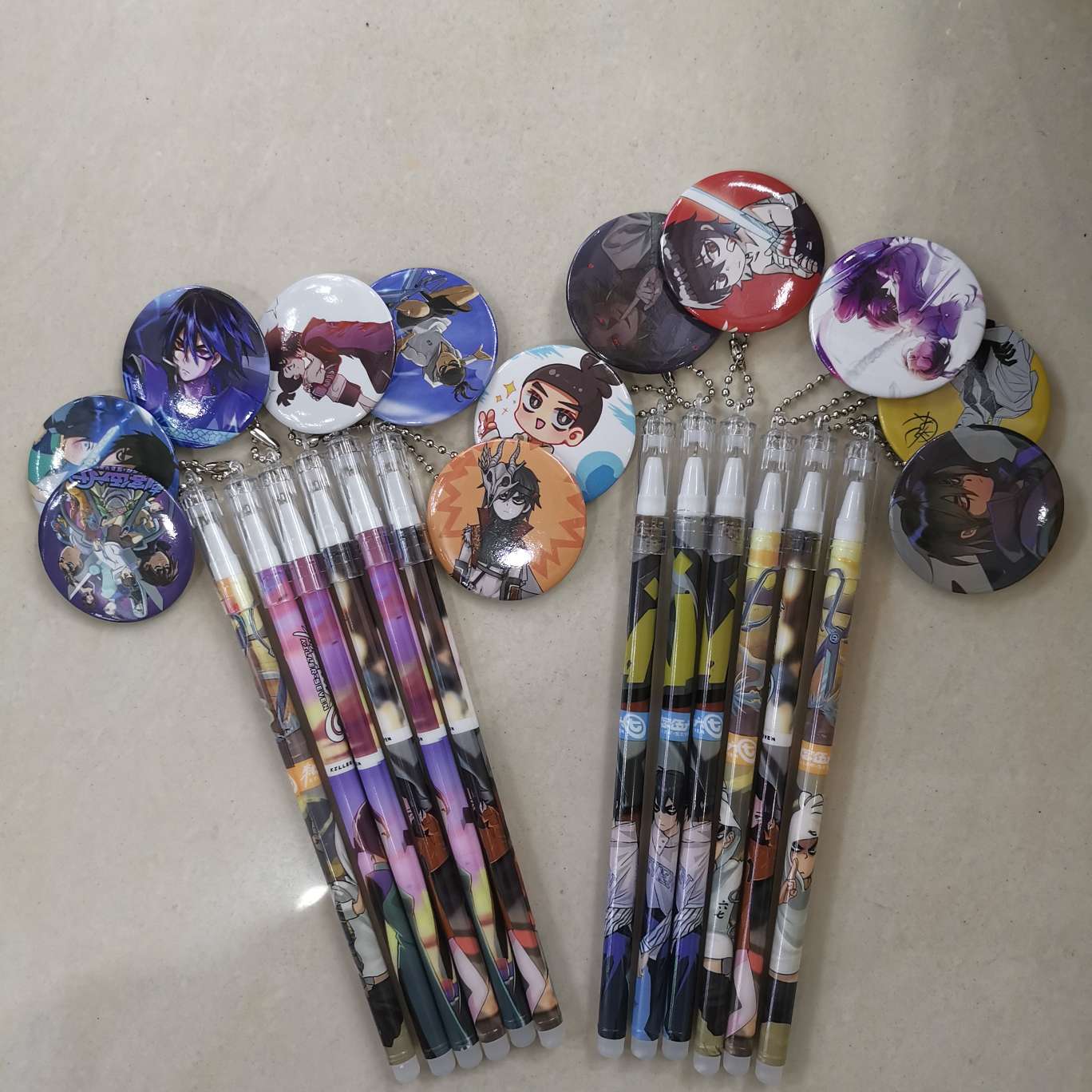 Pendant a badge cartoon neutral pen rub easily eliminate pen