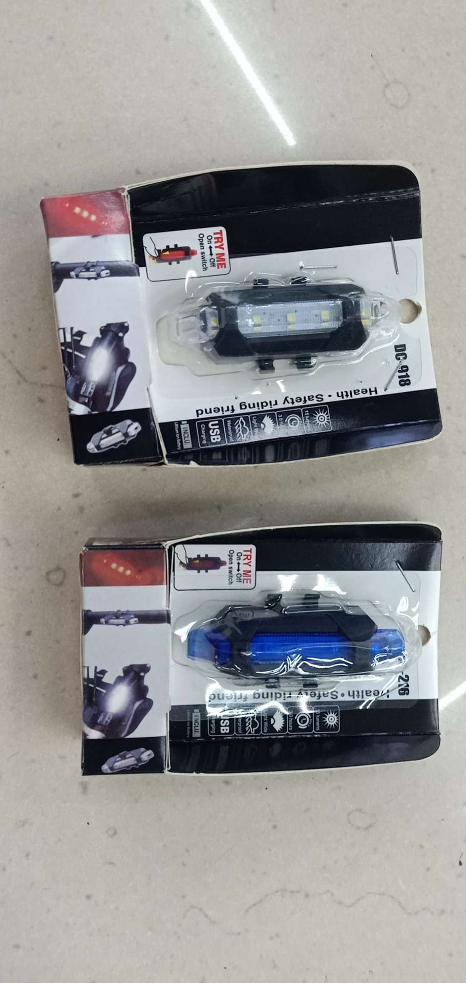 039 High-intensity bicycle lamp USB charger detail image 1