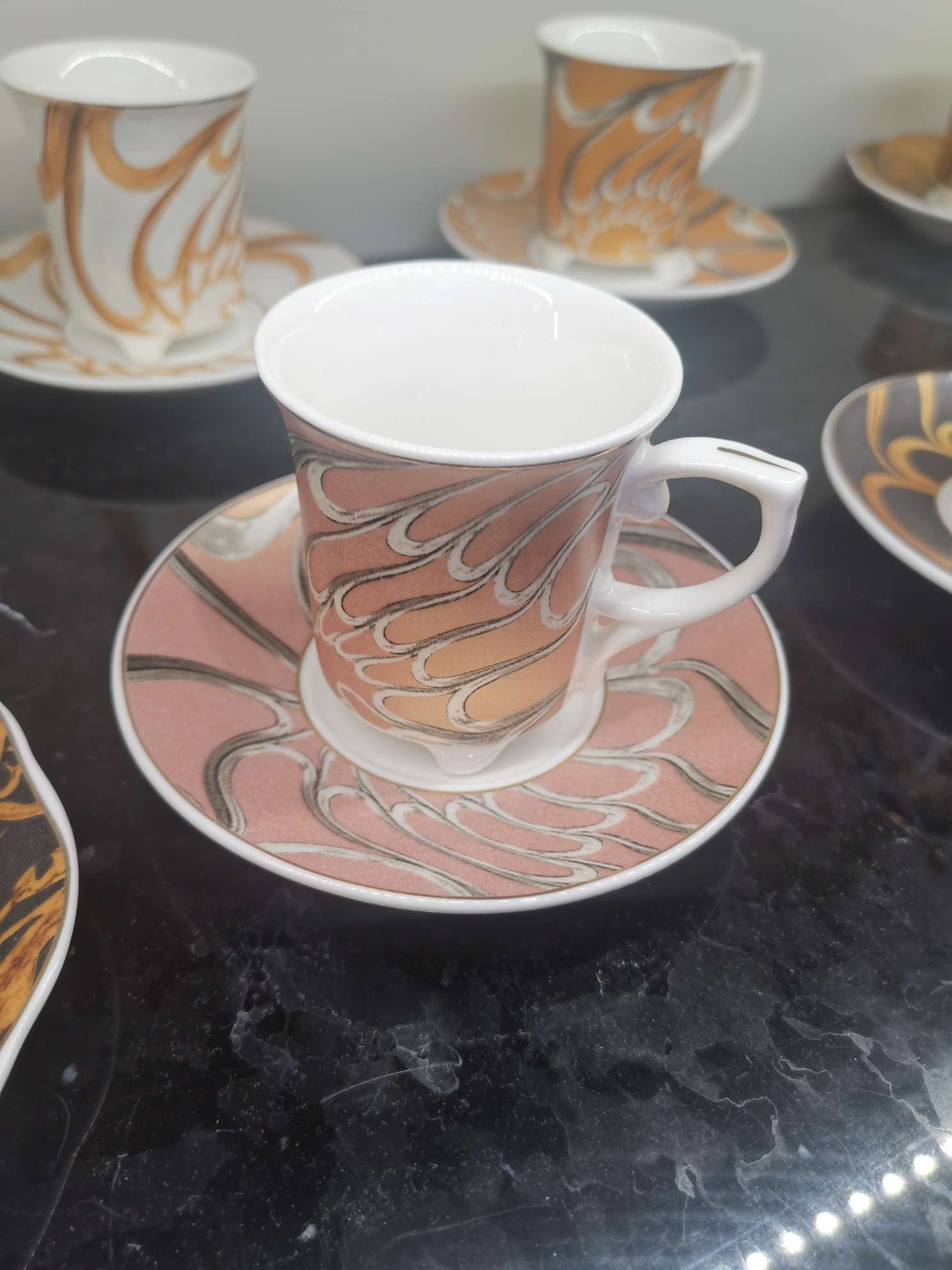 Coarse Grain Light Powder Coffee Cup