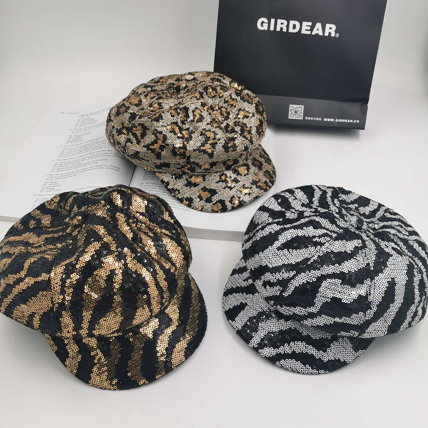 Sequin octagonal hat thumbnail