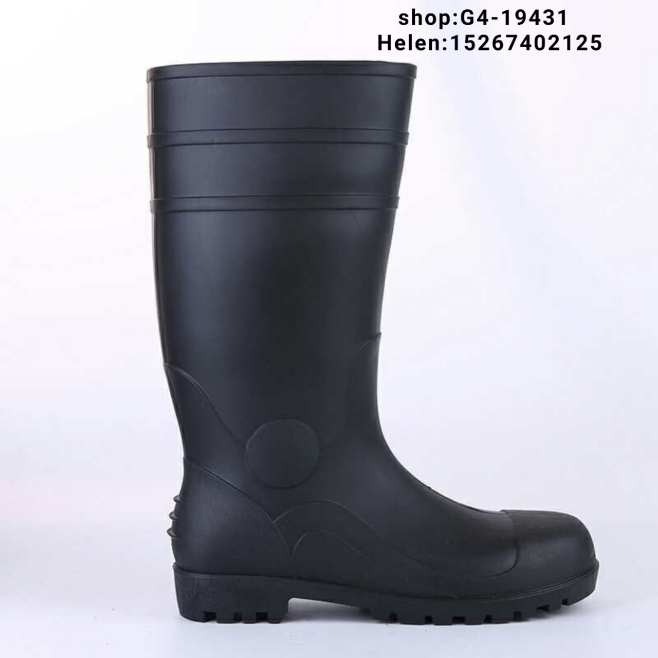 雨鞋 劳保雨鞋 水鞋 中筒雨鞋 水泥鞋  铁头雨鞋，详情图2