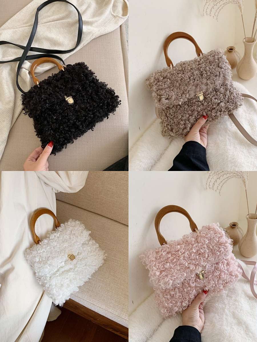 Winter New Hair Bag, Stylish Women's Bag, Hand Crossbody Bag Bag Item Picture