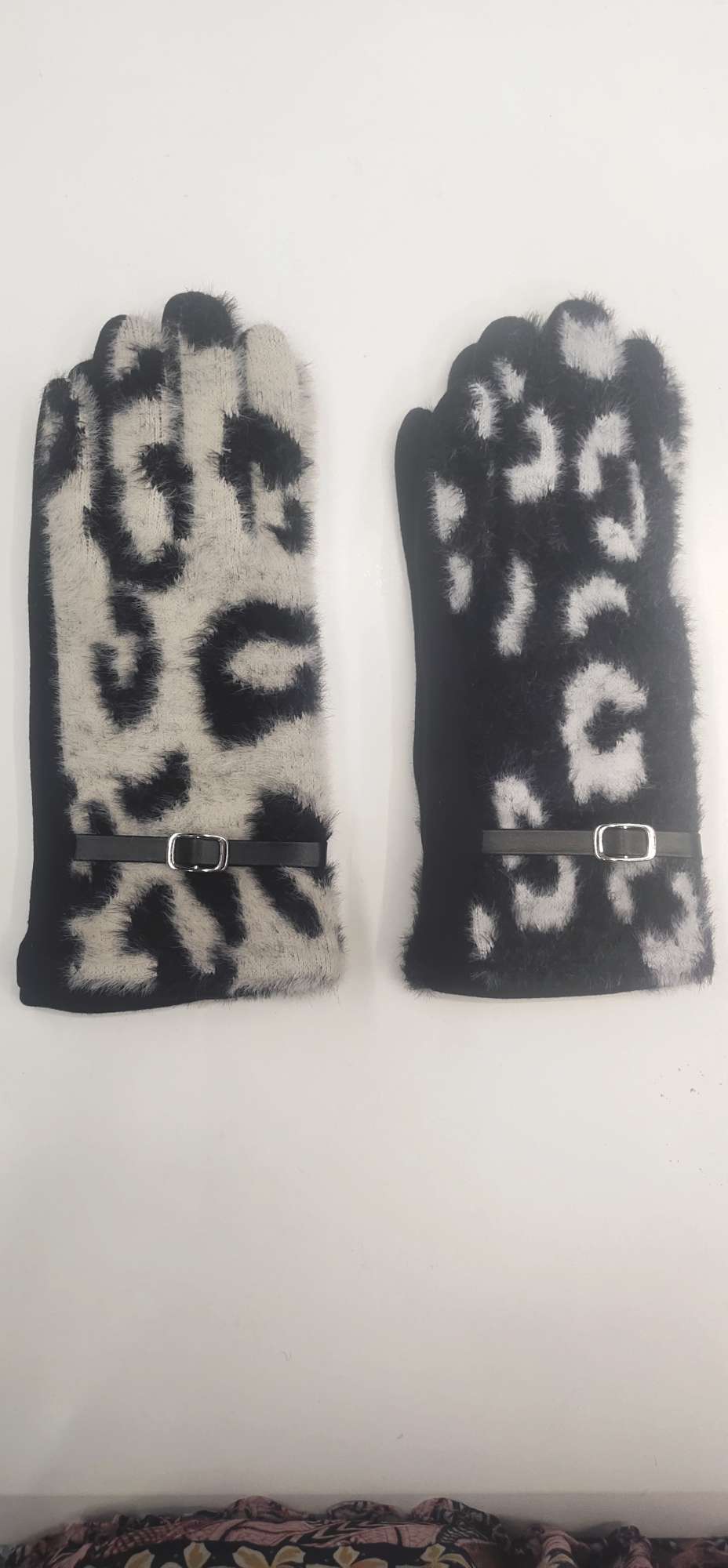 女款豹纹AB版手套