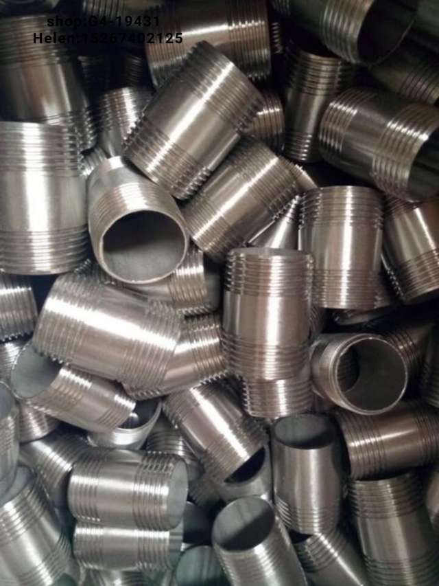 内丝  外丝  钢管外丝 长短丝  镀锌管件 碳钢管件  水管接头   水管配件 水暖管件  4分  6黑对丝详情图2